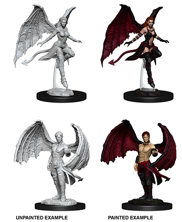 D&D Unpainted Minis - Succubus and Incubus