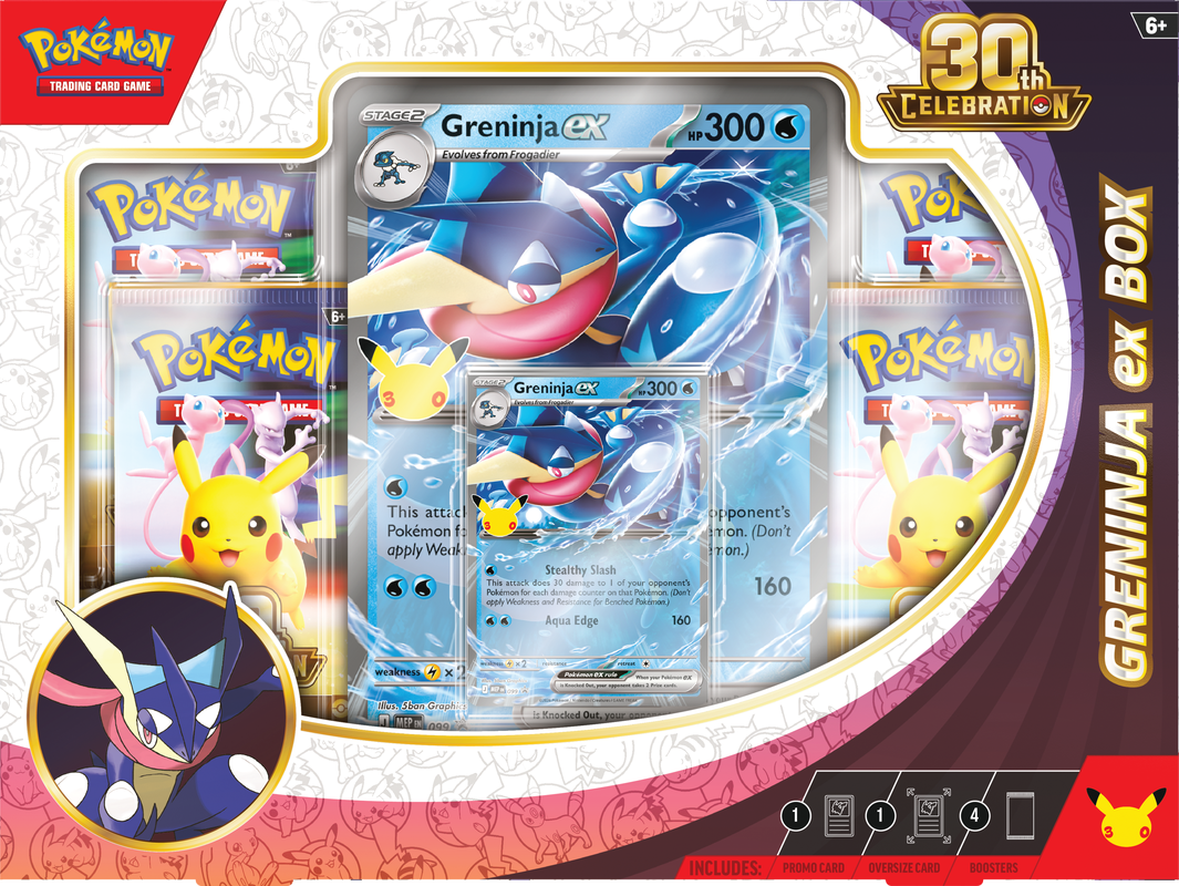 PREORDER - Pokemon - 30th Anniversary Celebration WAVE 1 - Greninja EX Box