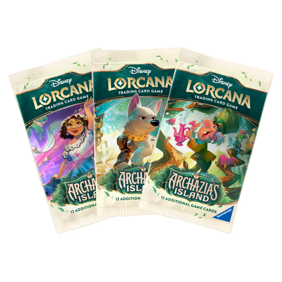 lorcana archazia's island booster box Disney - 2 cards of rare Dup0826 Color:Black / Electric Green Totodile Line Master Set