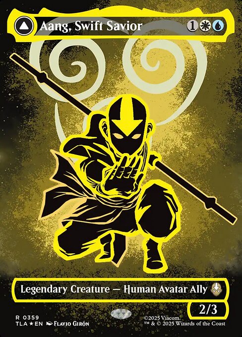 Aang, Swift Savior - Foil - Neon Ink - Foil