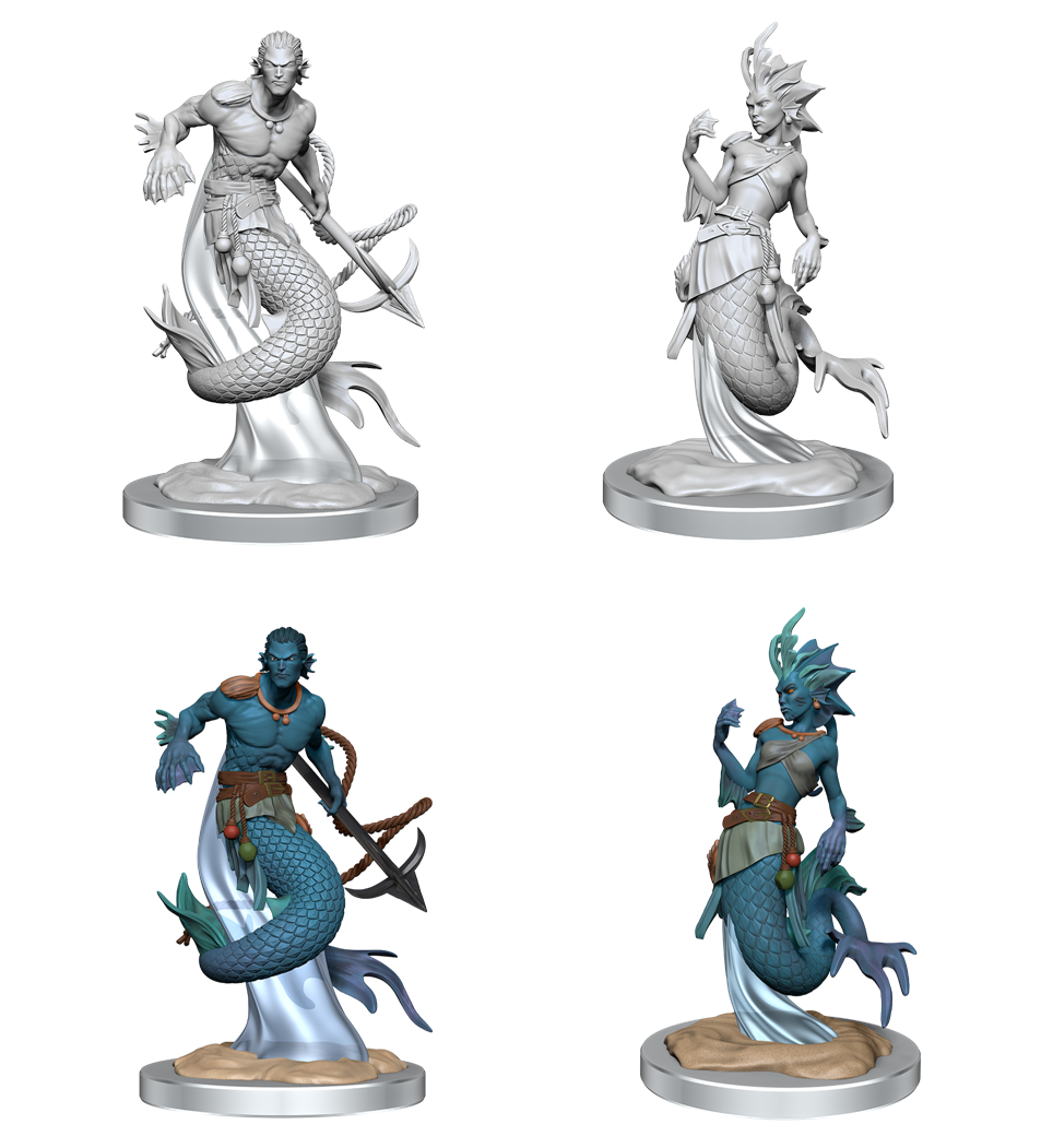 D&D Unpainted Minis - Merfolk