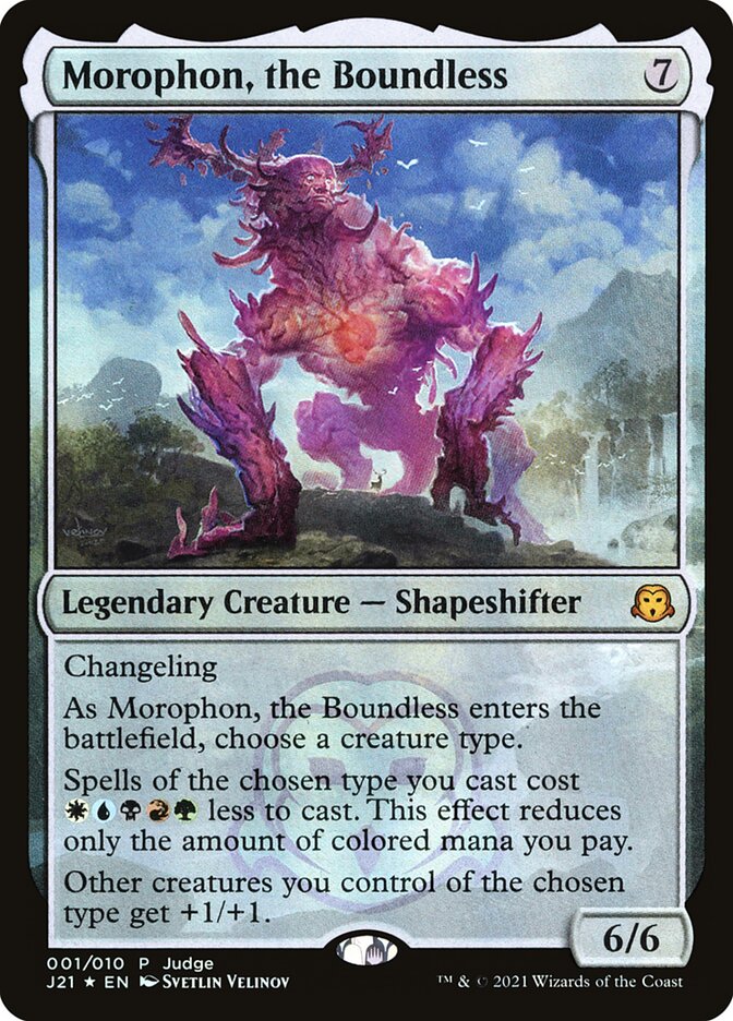Morophon, the Boundless - Foil - Judge Promo