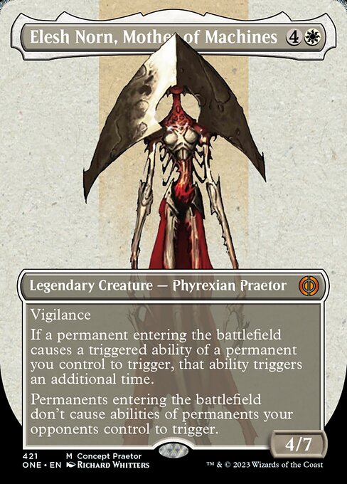 Elesh Norn, Mother of Machines - Borderless Concept Art Step-And-Compleat Foil