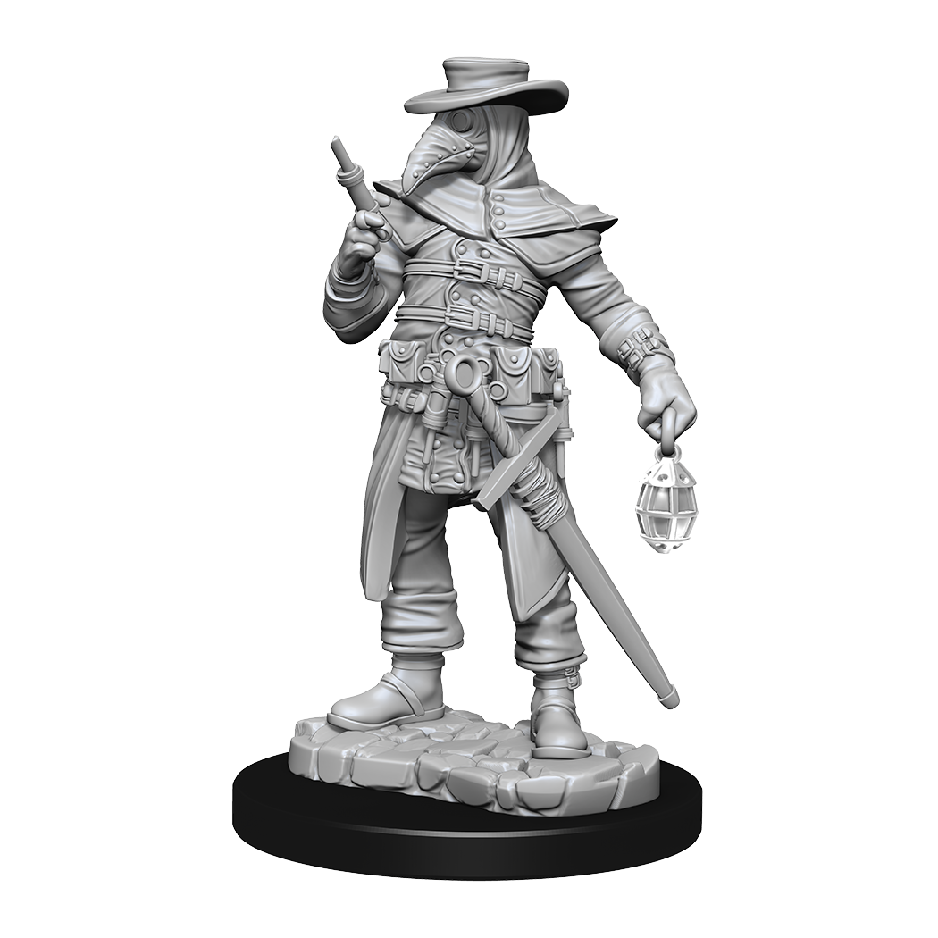 Pathfinder Battles Unpainted Minis - Plague Doctor and Cultist