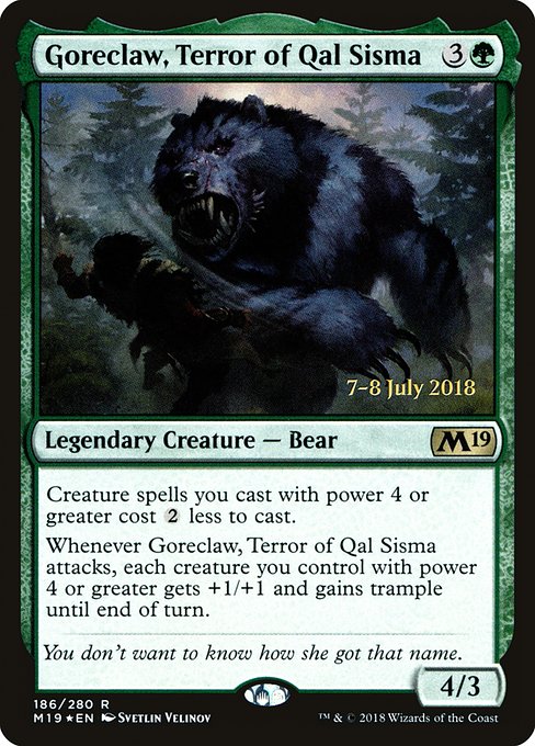 Goreclaw, Terror of Qal Sisma - Foil - Prerelease Promo