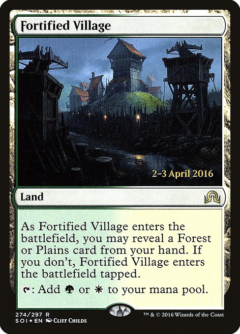 Fortified Village - Foil - Prerelease Promo