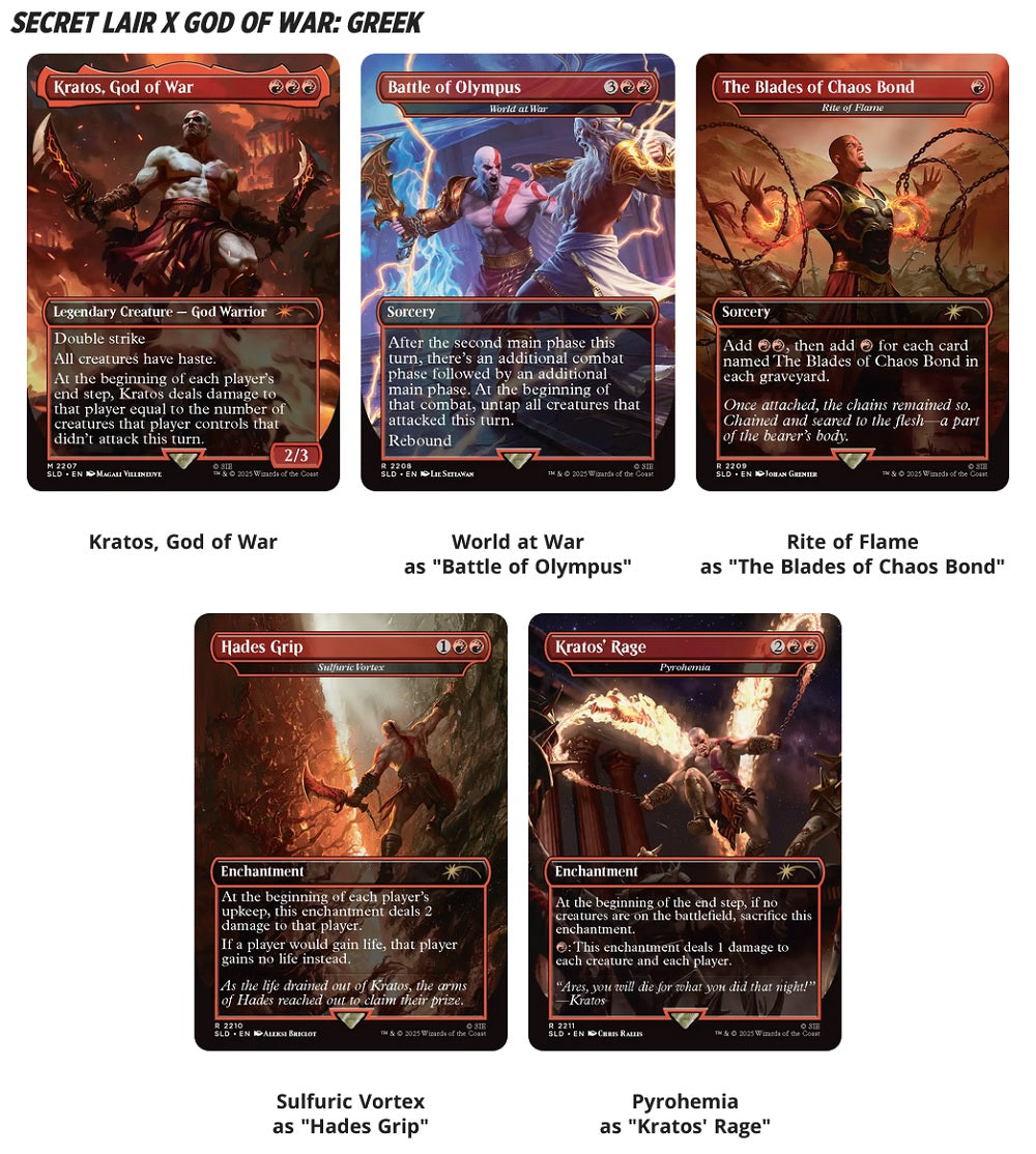 MTG - Secret Lair - Playstation - God of War: Revenge (Non-Foil)