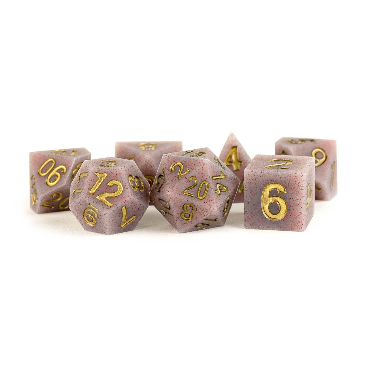 Sharp-Edge Silicone Rubber RPG Set - Volcanic Soot