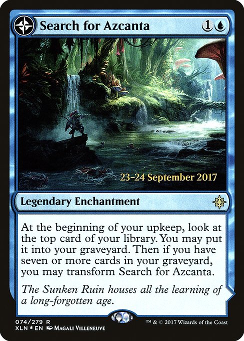 Search for Azcanta // Azcanta, the Sunken Ruin - Foil - Prerelease Promo