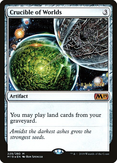 Crucible of Worlds - Foil - Prerelease Promo