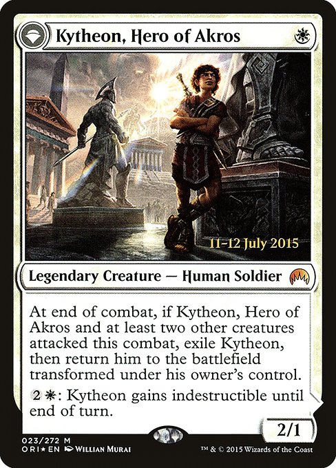 Kytheon, Hero of Akros // Gideon, Battle-Forged - Foil - Prerelease Promo