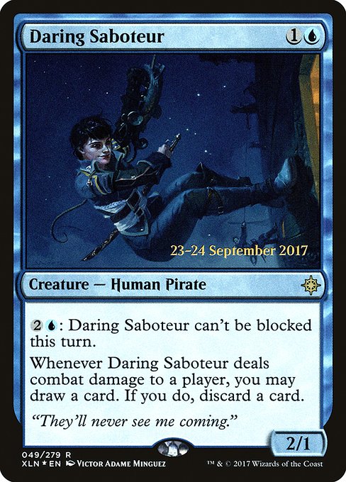 Daring Saboteur - Foil - Prerelease Promo