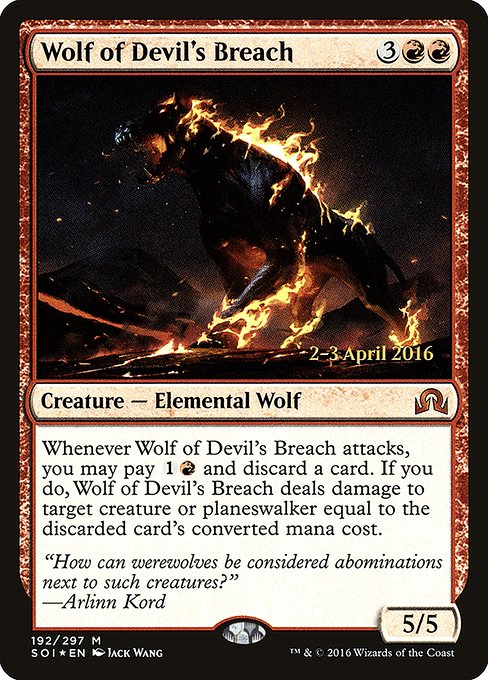 Wolf of Devil's Breach - Foil - Prerelease Promo