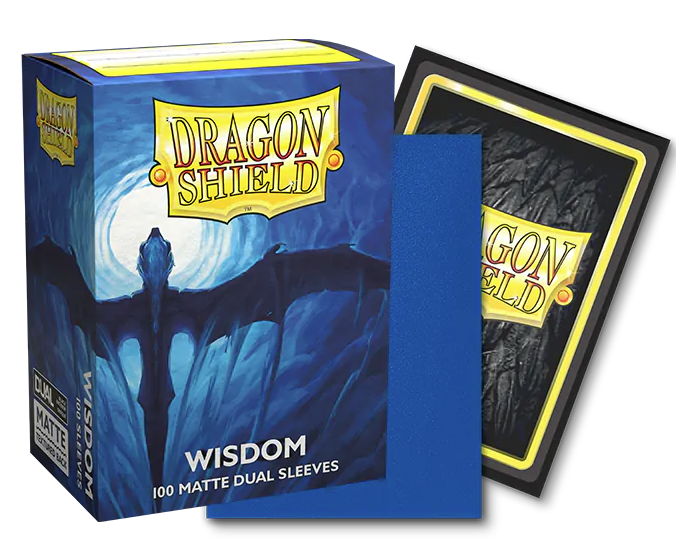 Dragon Shield - 63mm X 88mm - Standard Dual Matte - Wisdom 100 ct.