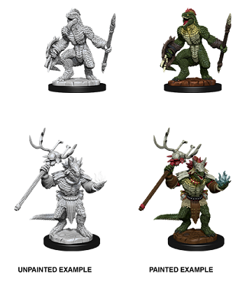 D&D Unpainted Minis - Lizardfolk and Lizardfolk Shaman