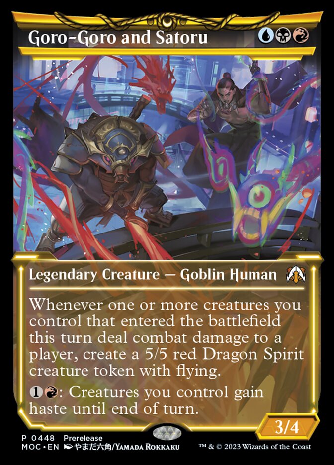 Goro-Goro and Satoru - Foil - Prerelease Showcase Promo