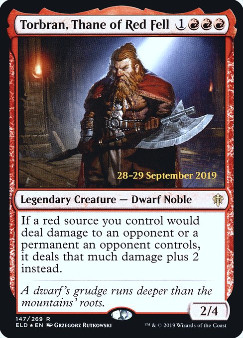 Torbran, Thane of Red Fell - Foil - Prerelease Promo