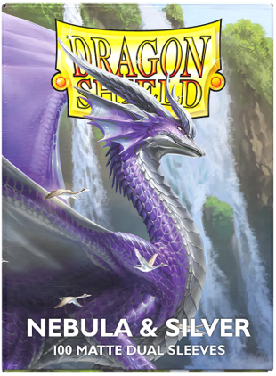 Dragon Shield - 63mm X 88mm - Standard Dual Matte - Nebula & Silver 100 ct.