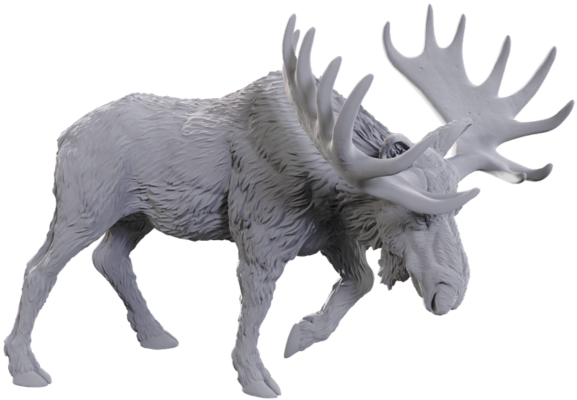 Pathfinder Battles Unpainted Minis - Bull Moose