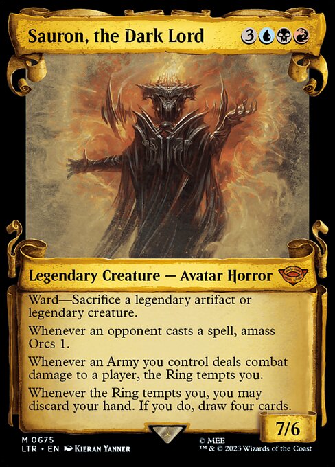 Sauron, the Dark Lord - Silver Foil