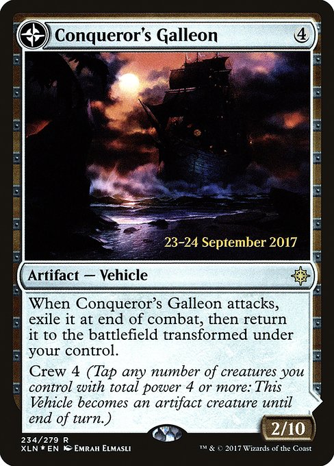 Conqueror's Galleon - Foil - Prerelease Promo