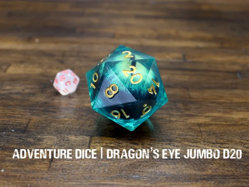 Premium Jumbo Moving Eye D20 - Dragon's Eye