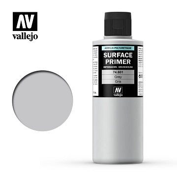 Vallejo: Brush-On Surface Primer - Grey (200 mL)