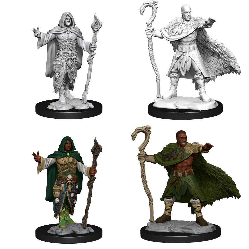 D&D Unpainted Minis - Human Druid (Male)