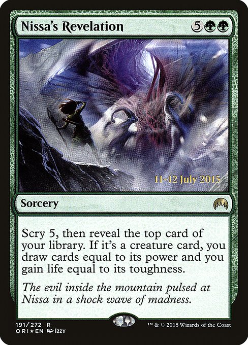 Nissa's Revelation - Foil - Prerelease Promo