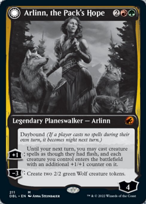 Arlinn, the Pack's Hope // Arlinn, the Moon's Fury - Foil