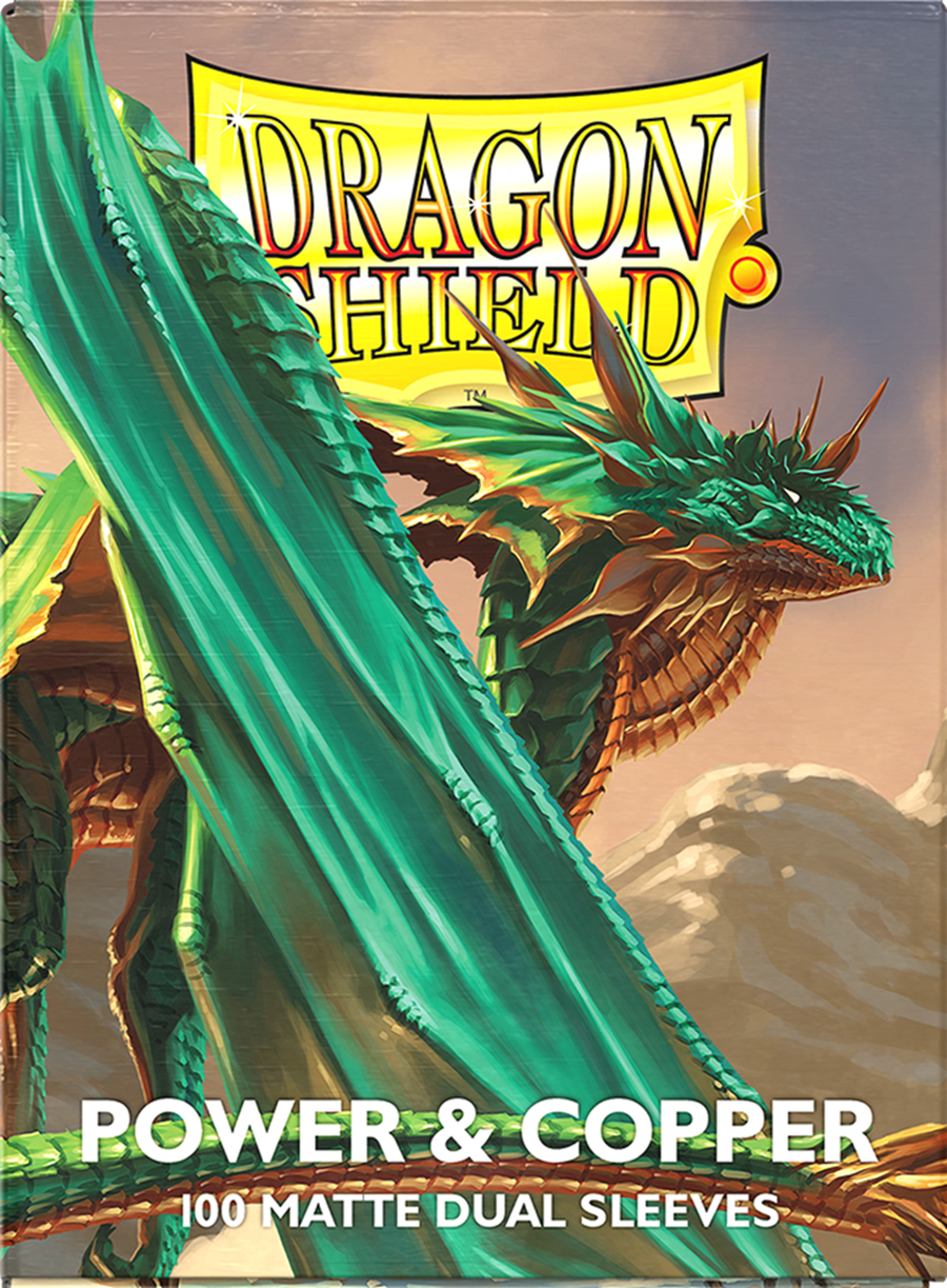 Dragon Shield - 63mm X 88mm - Standard Dual Matte - Power & Copper 100 ct.