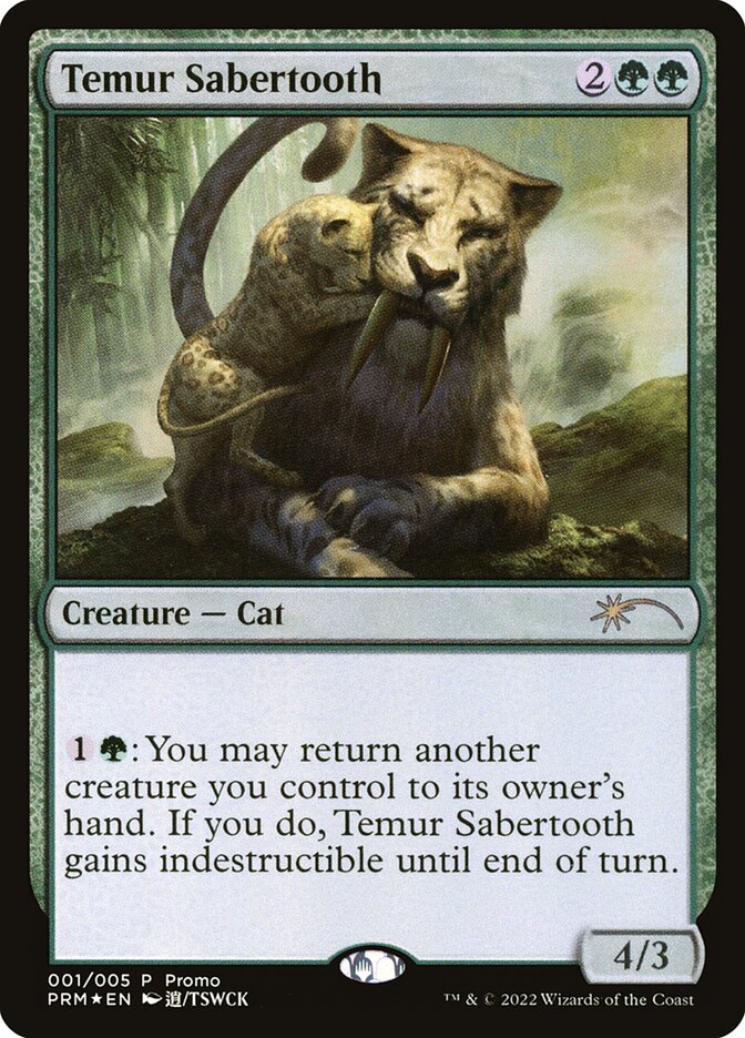 Temur Sabertooth - Foil - Lunar New Year of the Tiger Promo