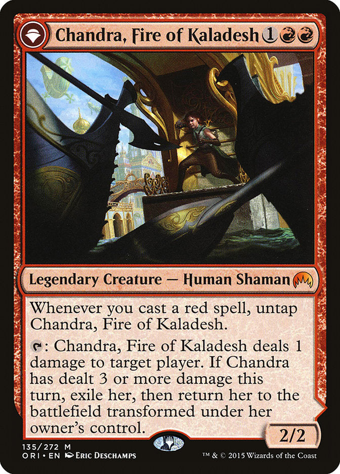 Chandra, Fire of Kaladesh // Chandra, Roaring Flame - Foil