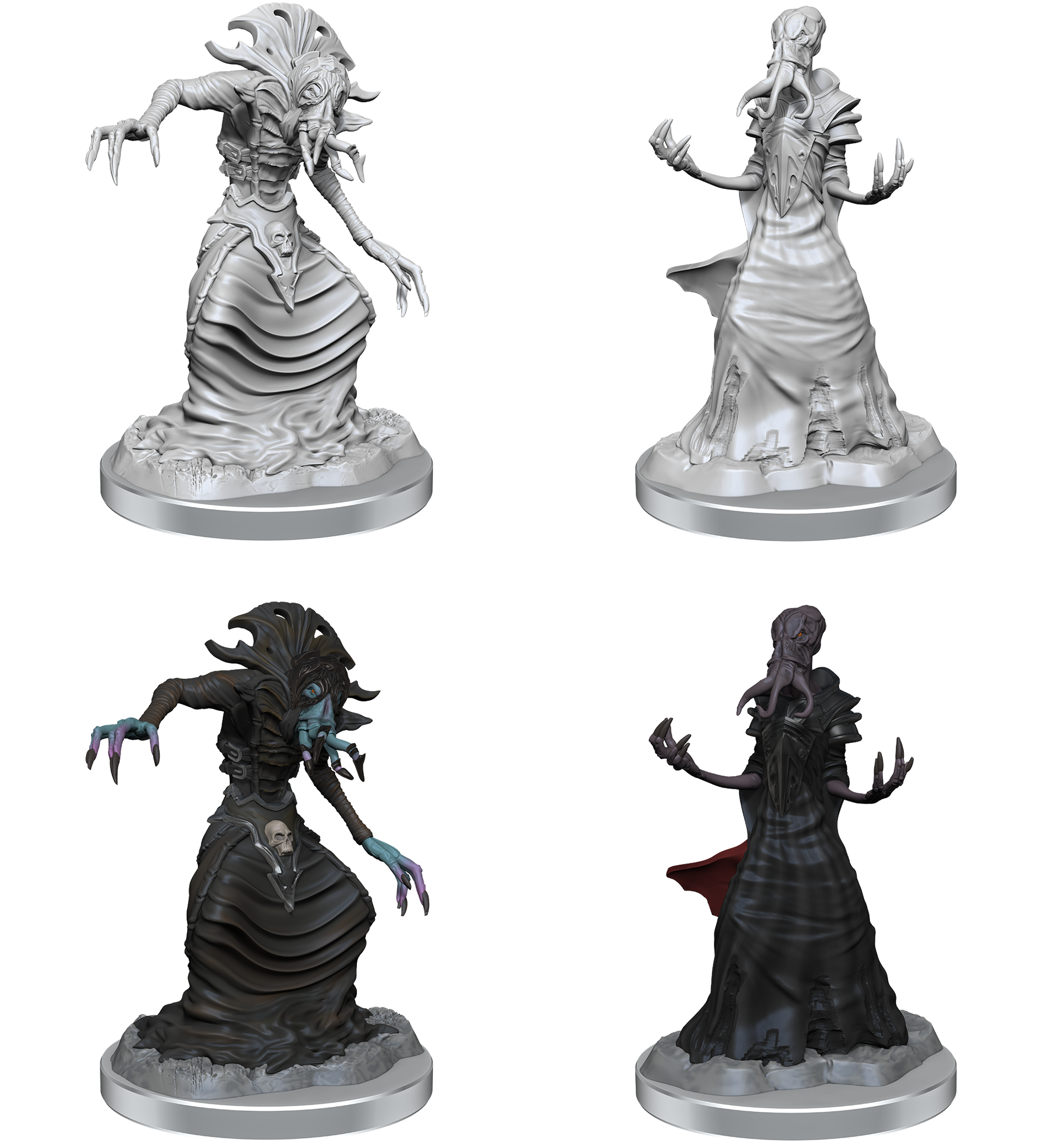 D&D Unpainted Minis - Mind Flayers Variant