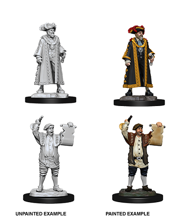 Pathfinder Battles Unpainted Minis - Mayor and Town Crier