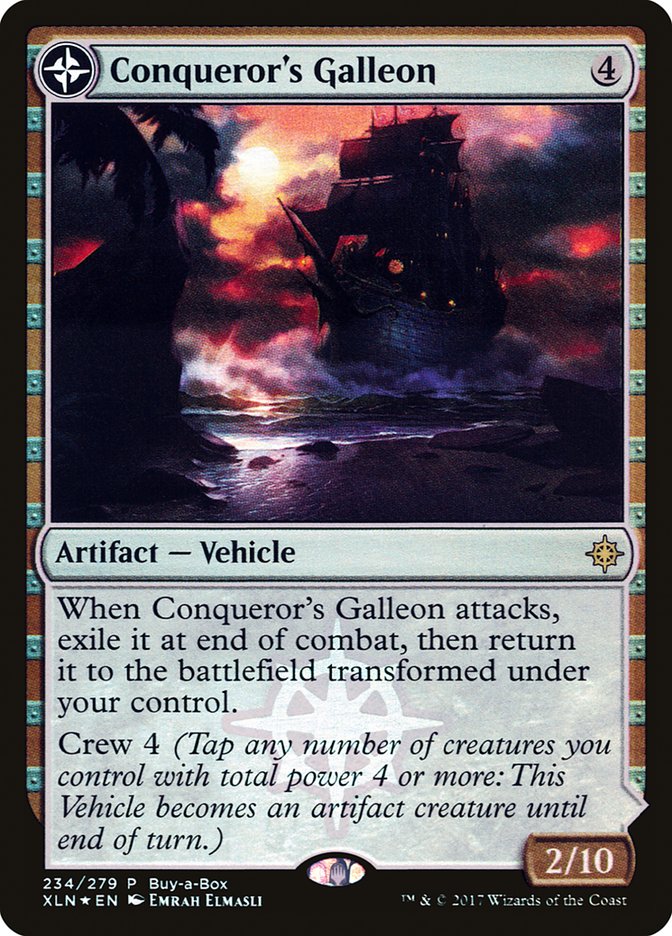 Conqueror's Galleon - Foil - Buy-A-Box Promo