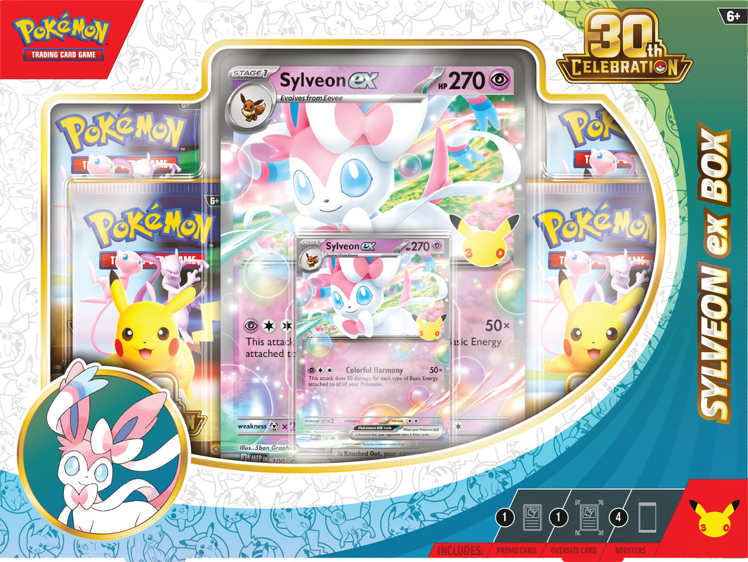 PREORDER - Pokemon - 30th Anniversary Celebration WAVE 1 - Sylveon EX Box