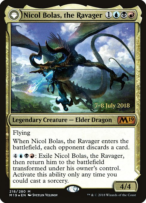 Nicol Bolas, the Ravager // Nicol Bolas, the Arisen - Foil - Prerelease Promo