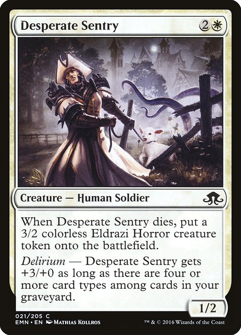 Desperate Sentry - Foil