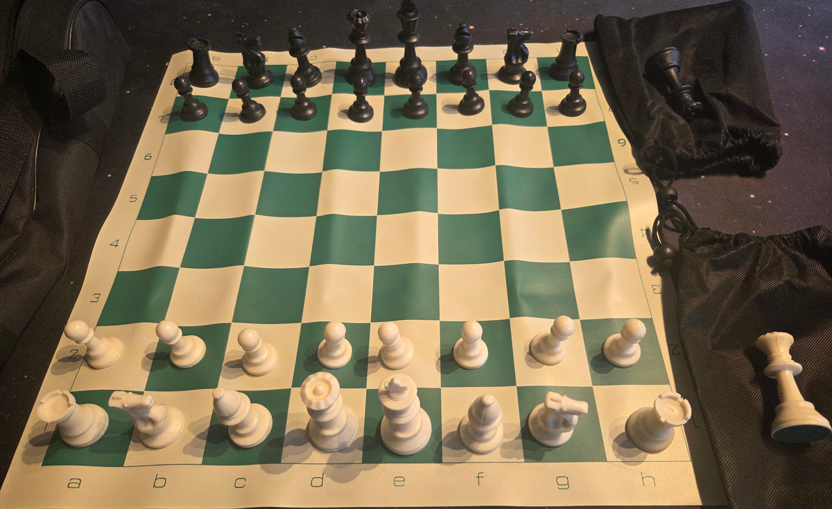Chess with travel bag