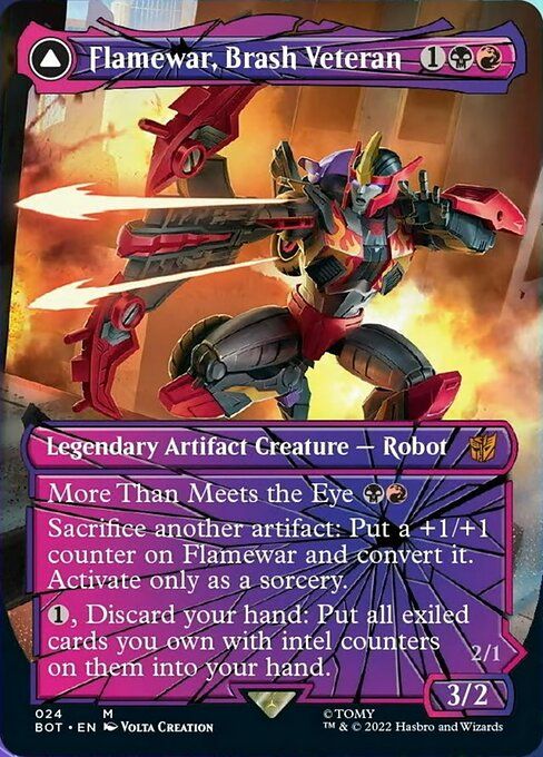 Flamewar, Brash Veteran - Foil
