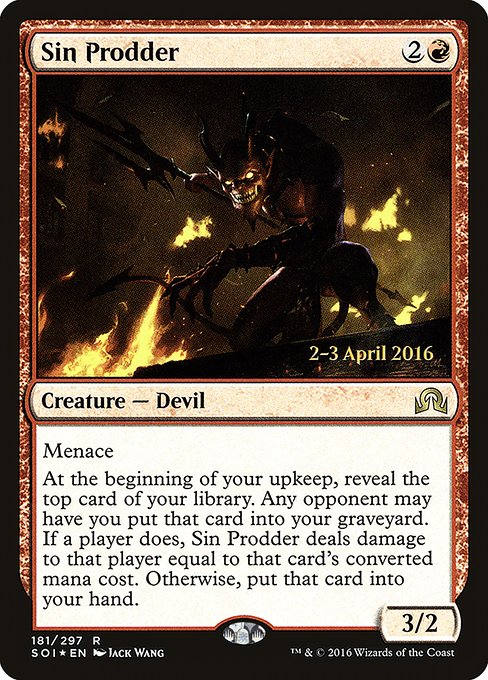 Sin Prodder - Foil - Prerelease Promo