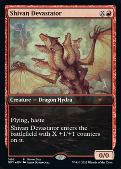 Shivan Devastator - Foil - Game Day Promo