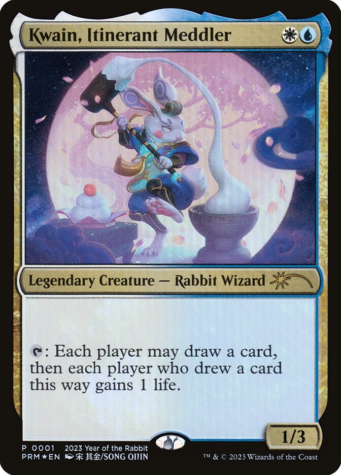 Kwain, Itinerant Meddler - Foil - Lunar New Year of the Rabbit Promo