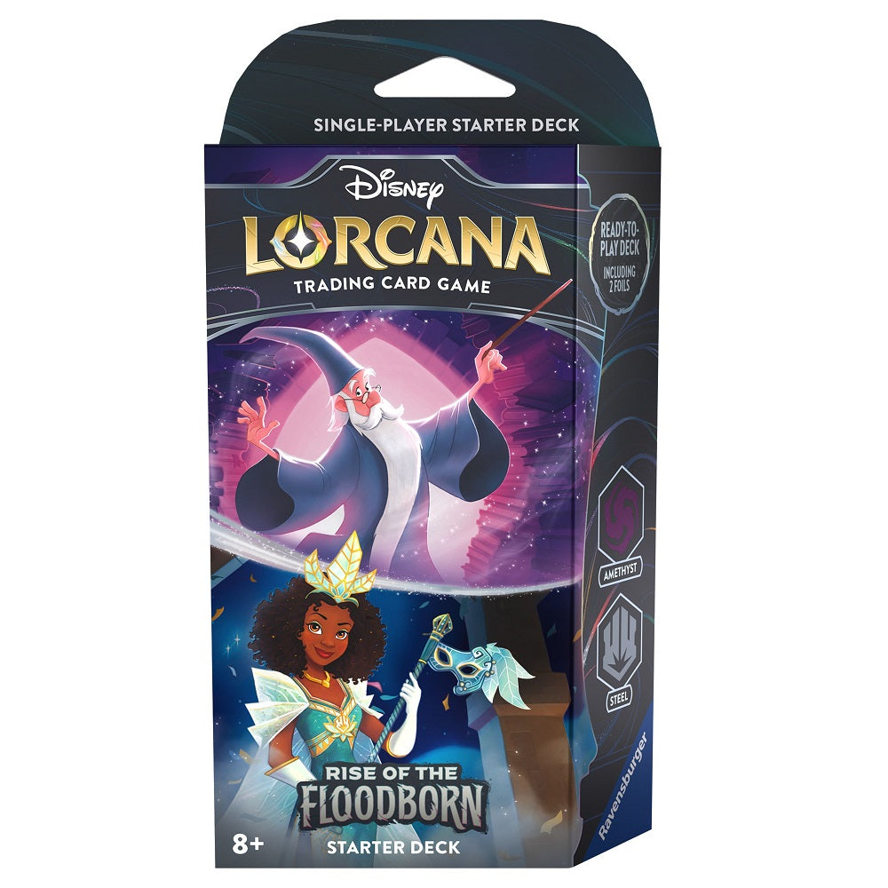 Disney Lorcana - Rise of the Floodborn - Starter Deck - Amethyst & Steel