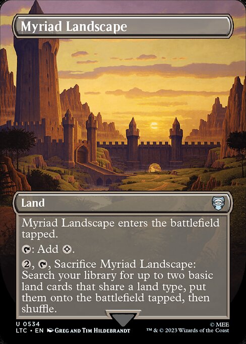 Myriad Landscape - Silver Foil