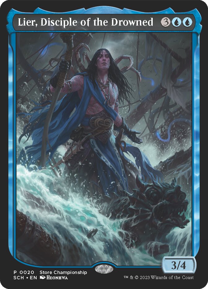 Lier, Disciple of the Drowned - Foil - Store Championship Promo