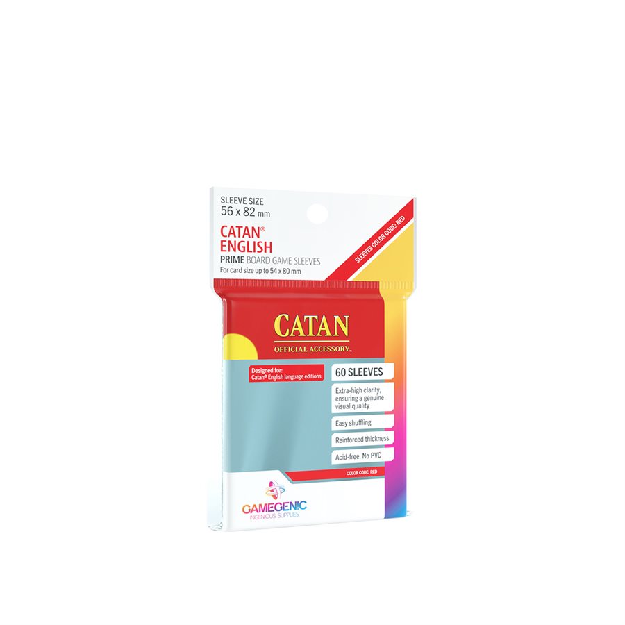 Gamegenic - 56mm X 82mm (Catan) Sleeves 60 ct.