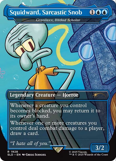 Grazilaxx, Illithid Scholar (Squidward, Sarcastic Snob) - Foil