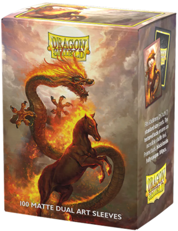 Dragon Shield - 63mm X 88mm - Standard Dual Matte - Year of the Horse 100 ct.